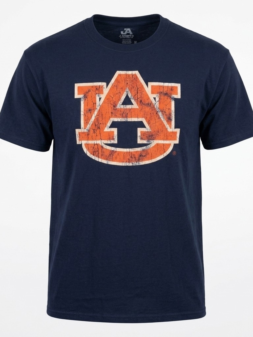 Auburn Tigers J. America Distressed "AU" Logo T-Shirt Navy Blue - Size XL